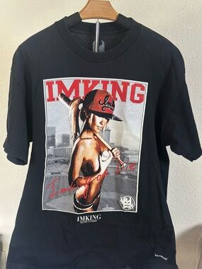 IMKING We The Leaders Imking or Die Graphic Tee Black L Streetwear